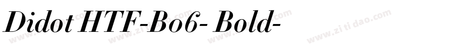 Didot HTF-B06- Bold字体转换